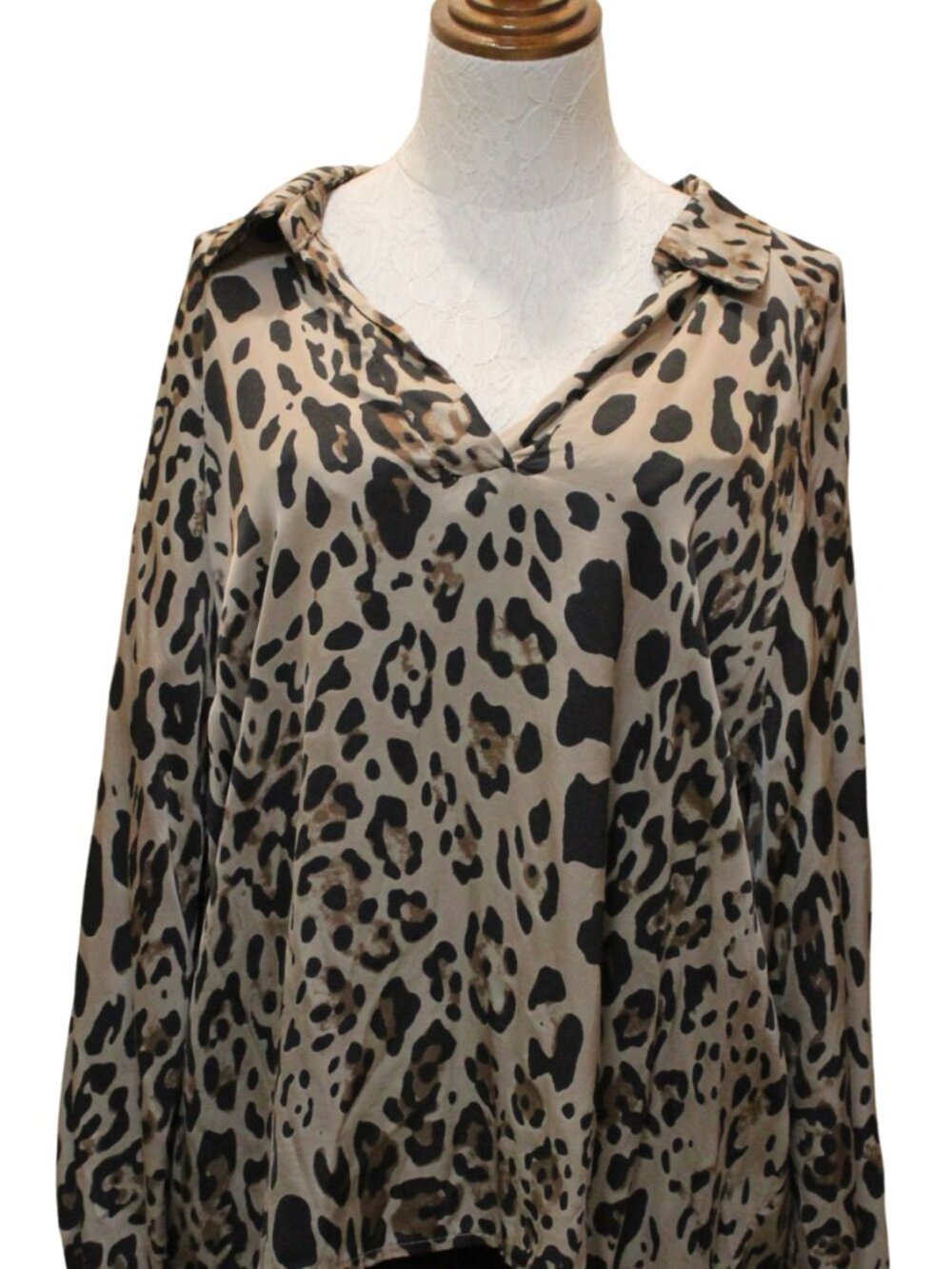 Italian Leopard Shirt Silk